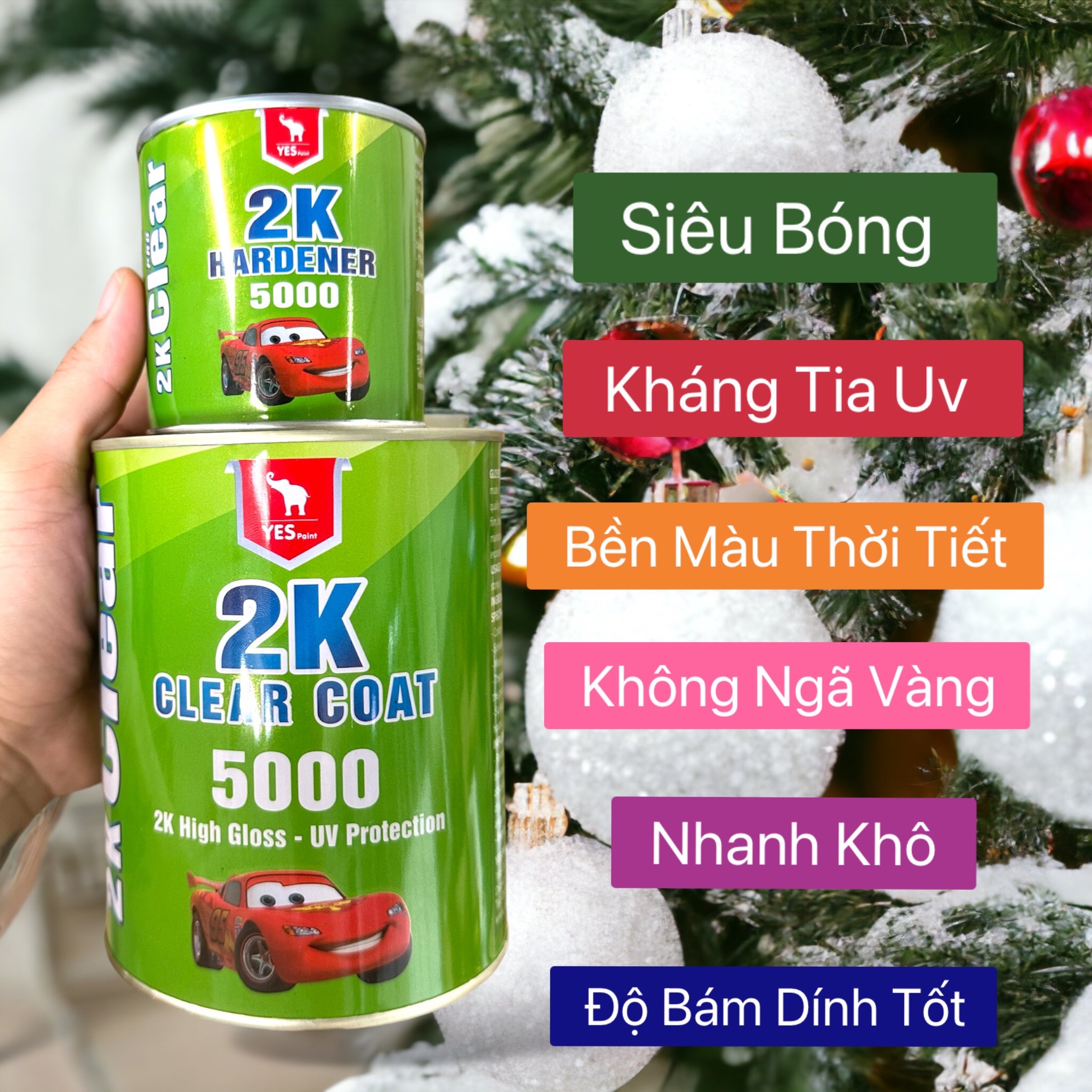 Sơn bóng 2k clear sơn xe máy và xe hơi được